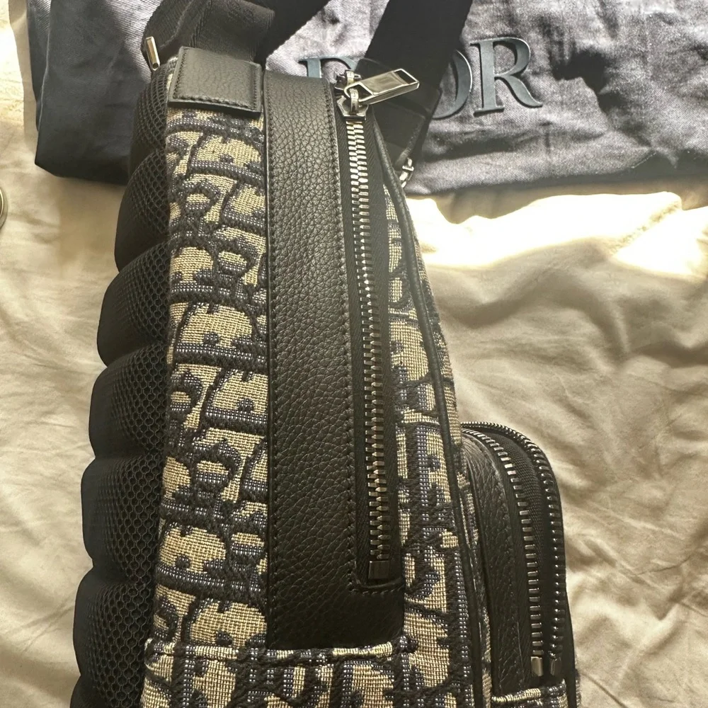 Dior Black and Cream Men's Backpack - Picture 5 of 16
